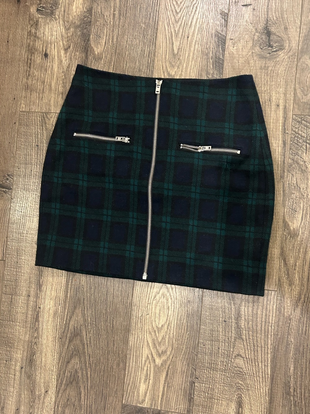 Madewell plaid skirt